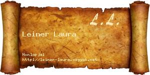 Leiner Laura névjegykártya
