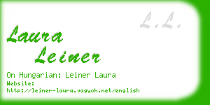 laura leiner business card